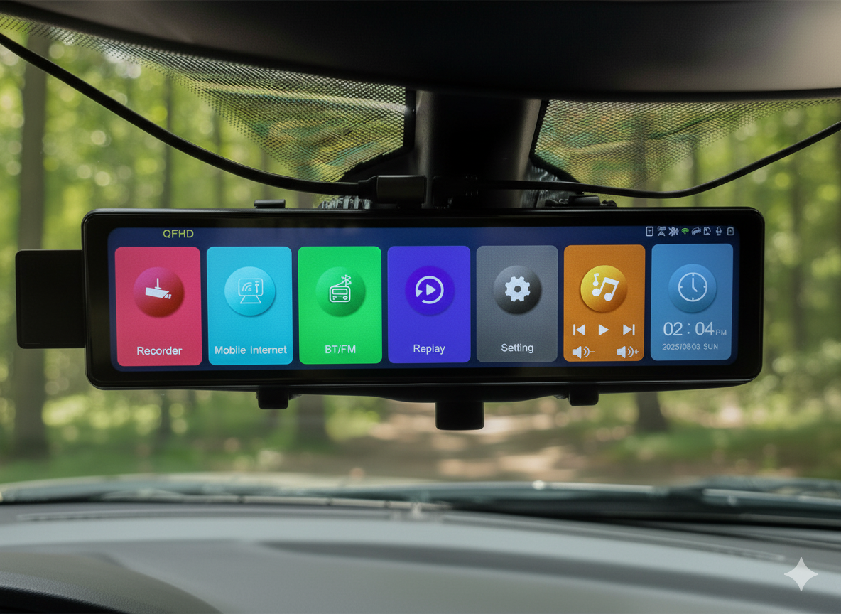 LeXXa 3D Mirror Dashcam
