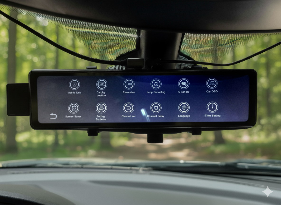 LeXXa 3D Mirror Dashcam