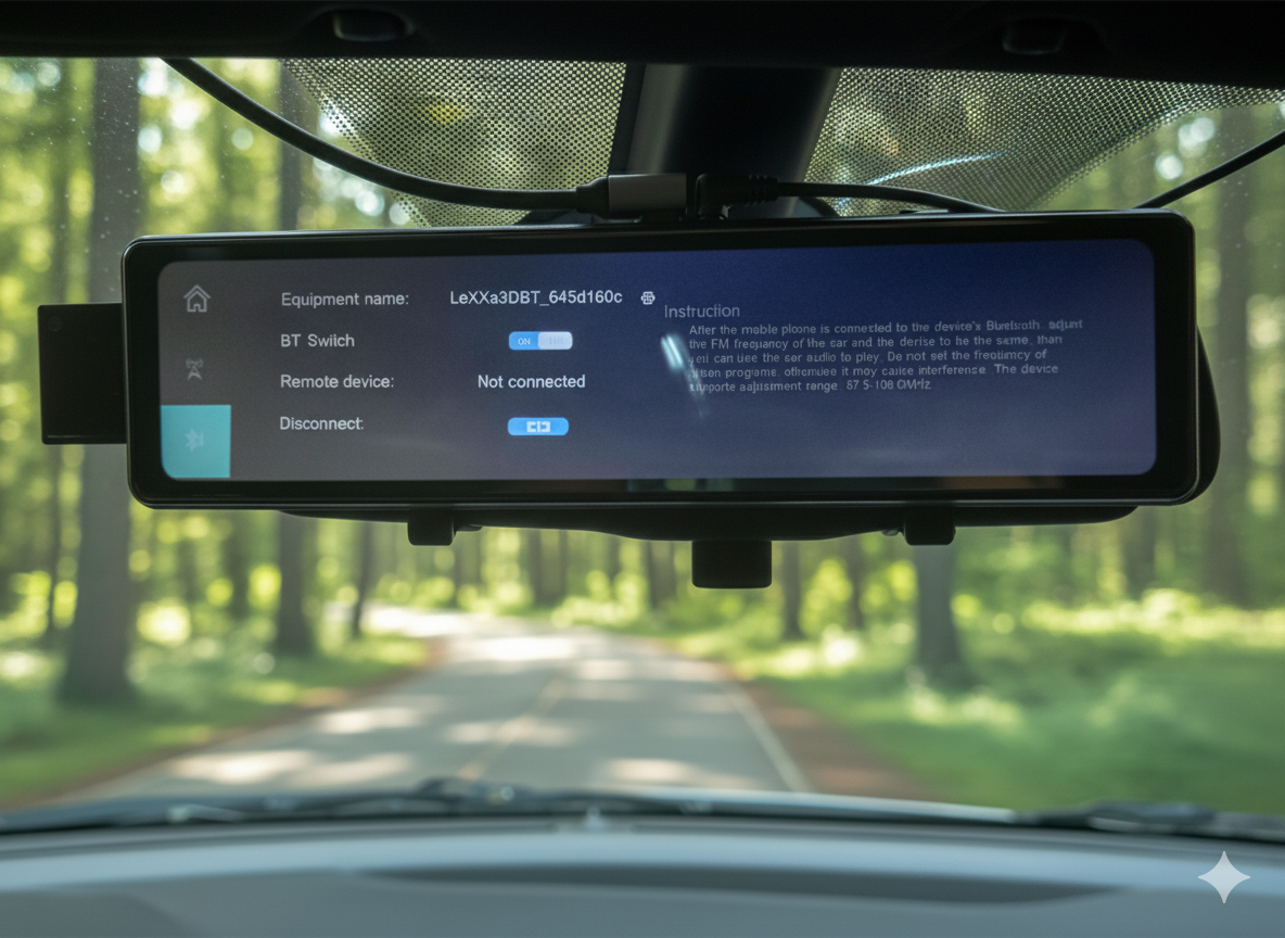 LeXXa 3D Mirror Dashcam