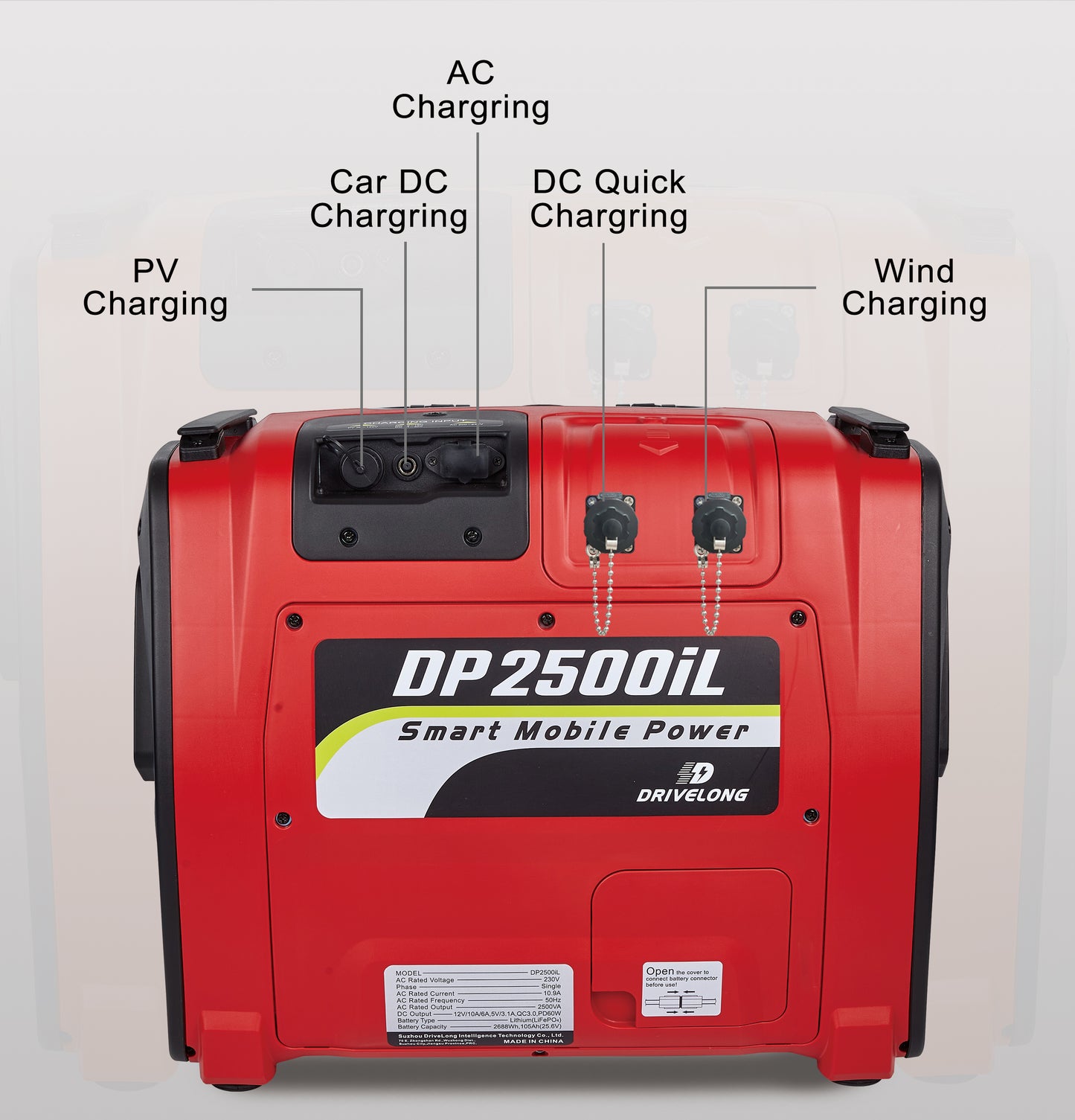 Gen-Mate DP2500iL Portable LFP Battery Generator